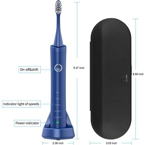 Portable Electric Toothbrush UV Disinfection Box Induction Charging Soft Toothbrush Household Couple Smart Automatic Toothbrush
