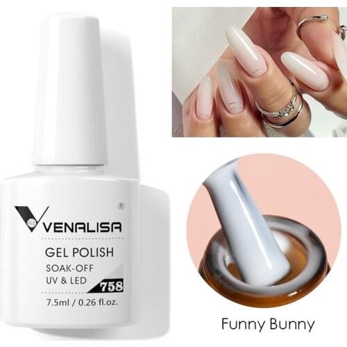 Venalisa VIP3 Gel Nail Polish 7.5ml Macaron Color Series Glitter Lacquer Soak Off UV LED Semi Permanent Beauty Nail Gel Varnish