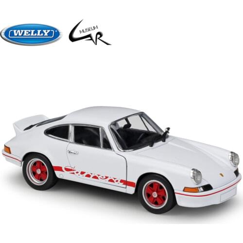 Welly 1:24 Porsche 911 Carrera RS 1973 Metal Diecast Rally Scale Car Model Kit Display Collections Gift Toy