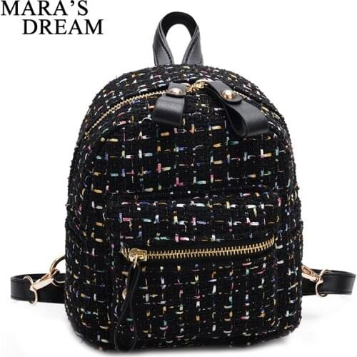 Maras Dream Women Mini Corduroy Backpack Teenagers Cute Backpack Solid Coloful Children Small Shoulder Bags Travel Backpacks
