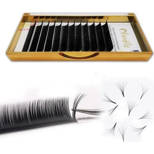 0.07 C/D Eyelashes Extensions premade Volume fan Lashes Professional Individual Eyelashes Fake Eyelash Makeup Mink Lashes