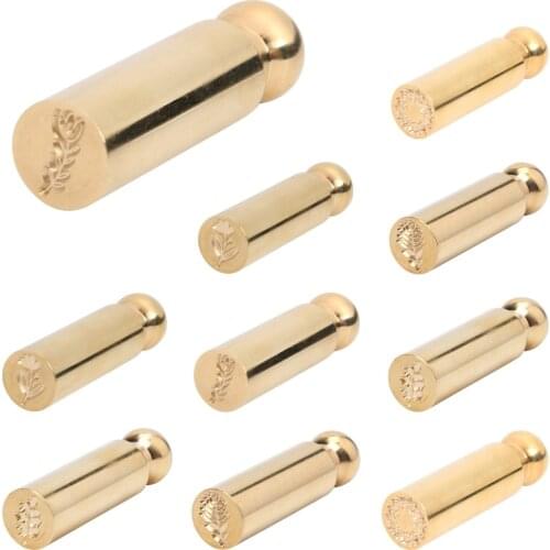 1pcs Plant Seal Flower Seal Wax Seal Stamp Retro Antique Sealing Wax Scrapbooking Stamps Wedding Decorative Invitation