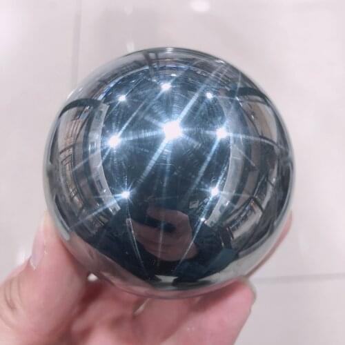 1pc Natural Crystals Quartz Terahertz Sphere Crystal Ball Energy Healing Stones Room Home Aquarium Decoration Accessories