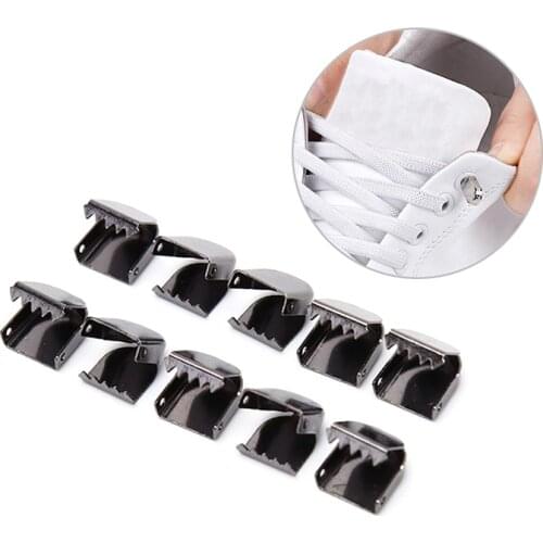 2 Pcs/Set Tieless Lace No Need Tie Flat Shoelaces Flat Anchor Lazy Shoe Laces Buckle Fit Thick Shoelace