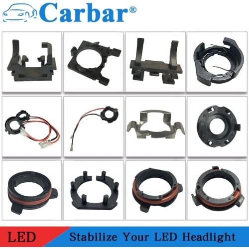 2Pcs/Lot H7 LED Car Headlight Bulb Base Holder Adapter Socket For Mazda BMW Audi Auto Headlamp For Nissan Golf 6 Golf 7