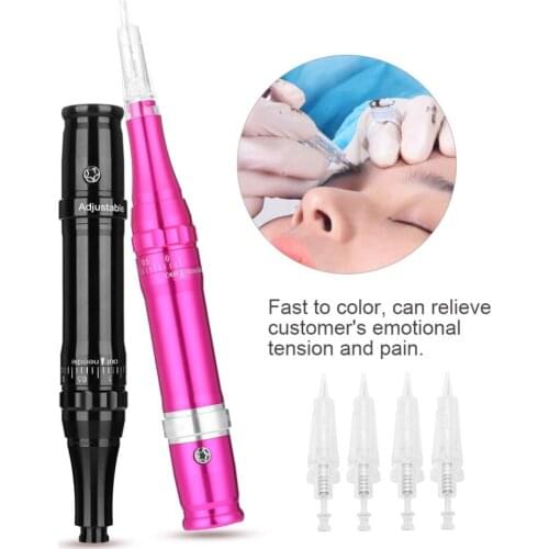 35000RPM Permanent Makeup Machine Eyebrow Eyeliner Lip Tattoo Pen Rotary Tattoo Machine Permanent Make Up Machine 110-240V US EU