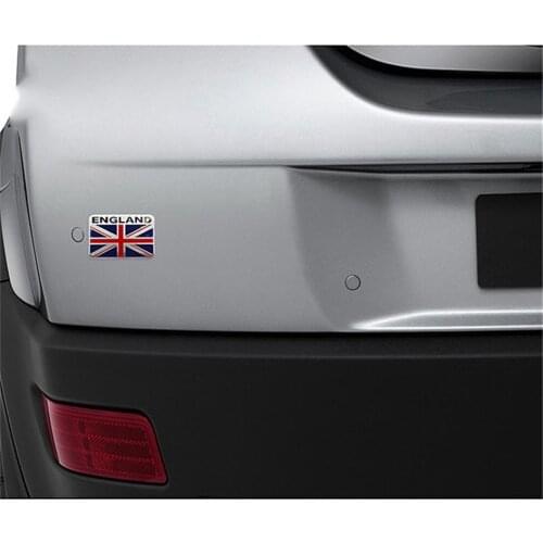3D Metal United Kingdom Flag Square Car Stickers Decals Car Whole Body Stickers Car Decoration Car Accessories for Land Rover