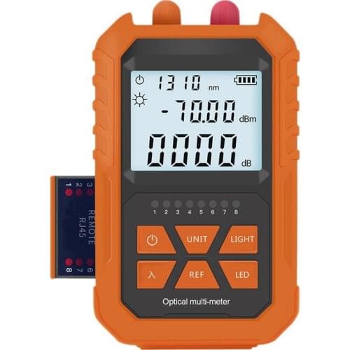 4 in 1 Optical Power Meter Visual Fault Locator 5Km Light Pen LED Lighting OPM Network Fiber Optic Cable Tester Tools