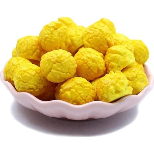 5Pcs Mini Simulation Popcorn Food Models Dollhouse Scenery Decoration Kids Toy DIY Material Of Mobile Phone Case