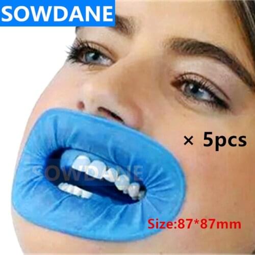 5 Pcs Disposable Dental Rubber Dam Cheek Retractor Natural Rubber Barrier Oral Care Teeth Whitening Materials