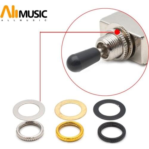 50 Sets Thread M12 Toggle Switch Nut Washer Pickup Selector Switch Nut Gasket For Electric Guitar Accessories