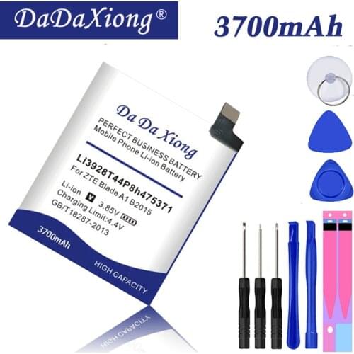 Da Da Xiong 3700mAh Li3928T44P8h475371 Battery for ZTE Blade A1 B2015 C880 C880A C880S AXON Mini Xiaoxian 3 Phone Battery