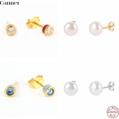 Canner Stud Earrings For Women 925 Sterling Silver Butterfly CZ Earings Cartilage Piercing Jewelry 2021 Pendientes Earcuff W5