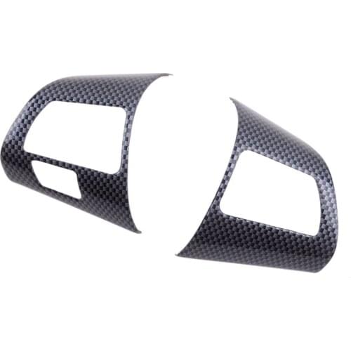 Beler 2Pcs/Set Car Steering Wheel Button Cover Trim Frame Fit For Toyota Corolla 2007 2008 2009 2010 2011 2012 2013