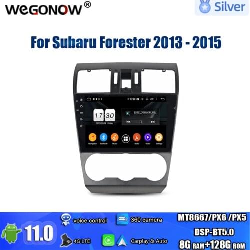 Carplay DSP IPS 9" Android 10.0 4GB 64GB ROM Car DVD Player GPS Map RDS Radio wifi BT 5.0 For Subaru Forester 2013 2014 2015