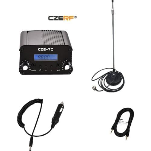 CZE-7C 7 Watts Broadcast Radio Station FM Transmitter wireless mini fm radio equipment