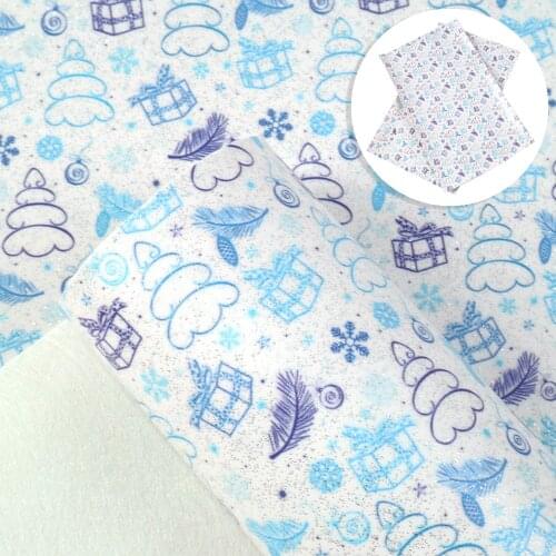 David accessories 20*33cm Cartoon Printed Faux Synthetic Leather Fabric DIY Bows Eco Leather Sheets Handmade Material,1Yc9062