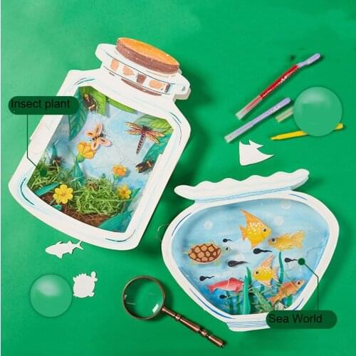 Childrens DIY Toy Bottle World Handmade Craft Toys Handmade Materials Package Educational And Interesting Toy Gift DIY Toys