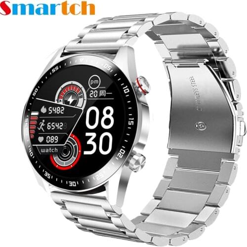 E1-2 Smart Watch Men Bluetooth Call Custom Dial Full Touch Screen Waterproof Smartwatch For Android IOS Sports Fitness Track E12