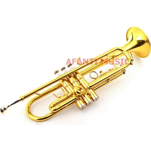 Afanti Tenor Falling Tune B Brass Body gold lacquer Trombone (ATB-106)