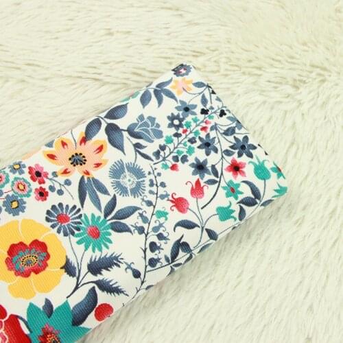 Foreign trade micro-elastic thick cotton cloth Nordic wind printed fabric Manual DIY bag pillow pillow fabric cotton
