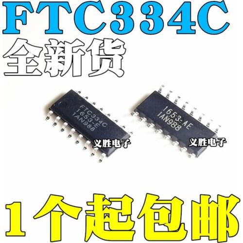 1 pçs novo ftc334 ftc334b ftc334c ftc334k sop16 toque ic chave chip de processamento