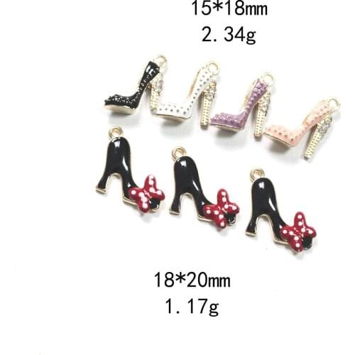 Novelty earrings Korean earrings quirky jewelry three-dimensional high-heeled shoes dripping alloy jewelry accessories