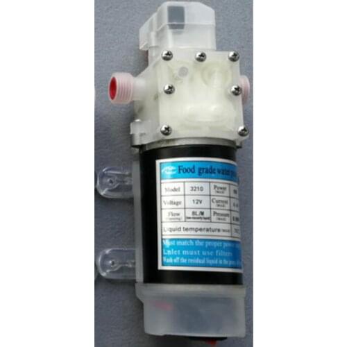 New DC 12V/24V 80W Food Grade Diaphragm Water Pump Self-priming Booster Pump 400L/H for wine milk w/Automatic Switch