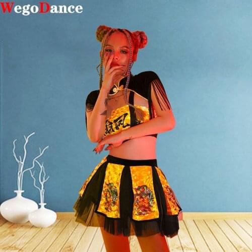 New Sexy Chinese Style Retro National Trend Team Jazz Dance Costume