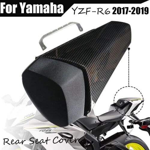 YZFR6 Rear Pillion Seat Cowl Fairing Motorcycle Seat Fairing Cover Tail Cowl Seat Cover For Yamaha YZFR6 YZF R6 YZF-R6 2017-2019