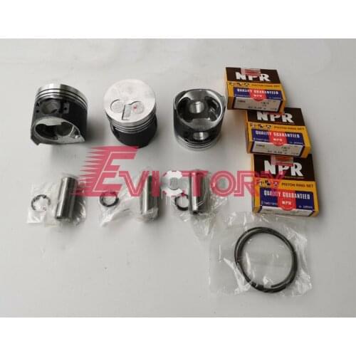 Fit on YANMAR 3T70 3TNV70 overhaul rebuild piston kit + ring and full gasket