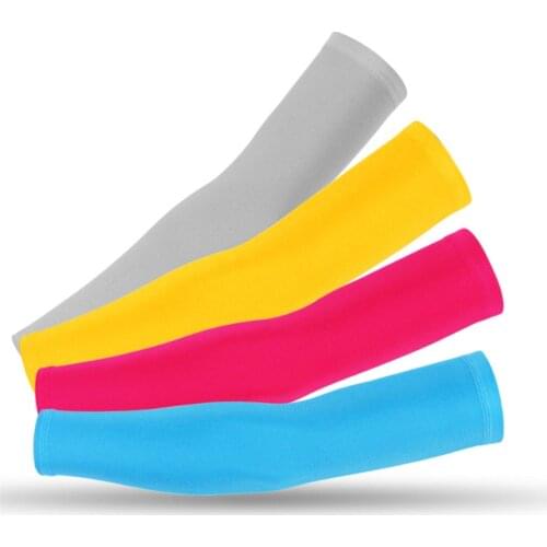 2pcs Unisex UV Protection Sleeves Arm Sleeves Arm Cover Sunscreen Cuff Sleeve Ice Silk Sleeves for Men Women Cycling Tools