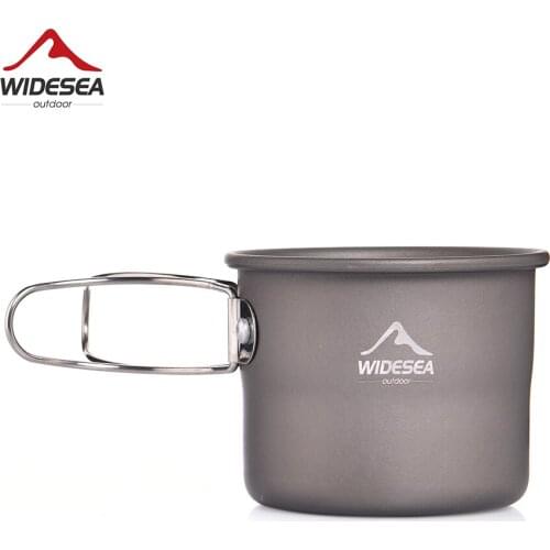 Widesea Camping Mug Outdoor Coffee Tea Aluminum Cup Tourism Tableware Picnic Cooking Supplies Equipment Tourist Trekking Hiking