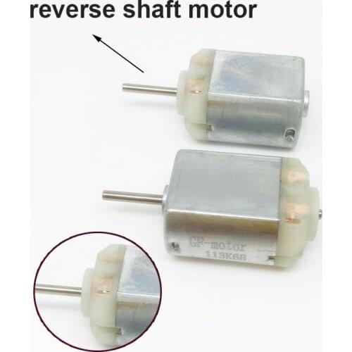 DC 130 Motor Insert Type Plug-in Carbon Brush DC 12V for DIY Car Rearview Mirror Adjustment Motor Reverse Shaft Motor Optional