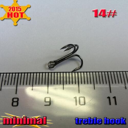 Treble Fishing Hooks Barble Hook Round Bend High Quality 14# 30pcs