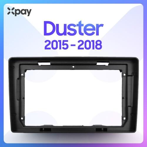 XPAY 9-inch 2din car radio dashboard For Renault Duster 2015-2018 Gps stereo panel for mounting car panel dual Din DVD frame