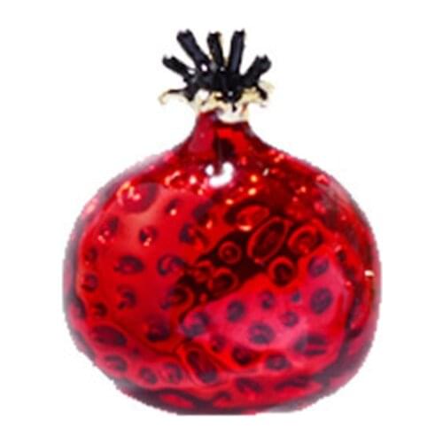 Blucome Red Pomegranate Brooches Corsage Collar Pins Gold Color Women Enamel Popular Fruits Shirt Dress Brooch Hijab Pins Gifts