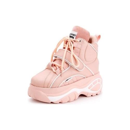 New Super fire fashion retro high-top Height increasing womens boots autumn winter thick-soled sell well casual women Booties