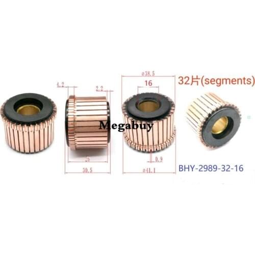 16x38.5x30.5mm 32p Copper Bars Alternator Electric Motor Commutator Copper Commutator Armature Commutator
