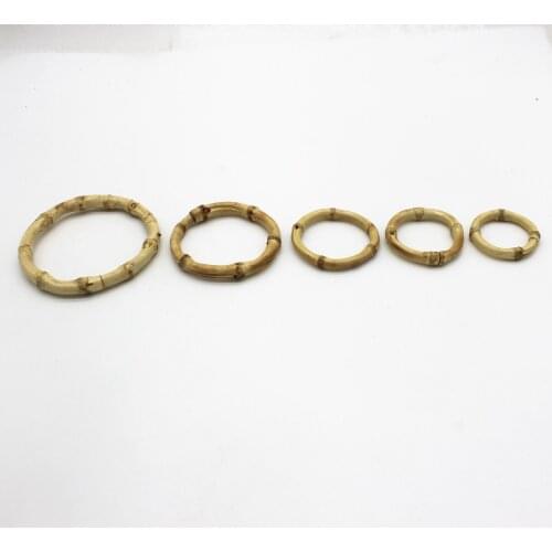5pcs Wholesale Price Wooden Circles Rings Bamboo Natural Diy Jewelry Findings