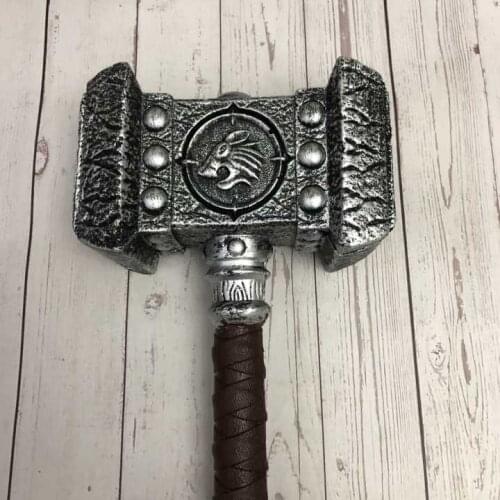 54cm 1:1 Cosplay Destroy Hammer Figure Model Hammer Weapon Kids Gift Game Role Playing Safety PU Material Costume