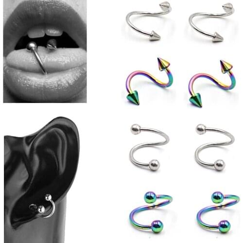 Stainless Steel Puncture Accessories S Lips Nailed Ear Bones Wear Sharp Nail Product Body Piercing Jewelry 1.2*3mm