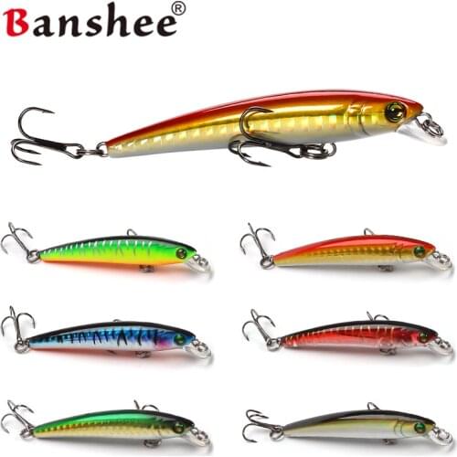 Banshee 70mm 4.5g Wobbler Jerkbait Fishing Lure Pike Jerk Bait Hard Artificial Baits Minnow Slow Sinking Lure For Bass Crankbait