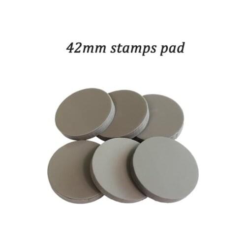 Free shipping 10pcs 42mm stamp pad for flash stamp machine