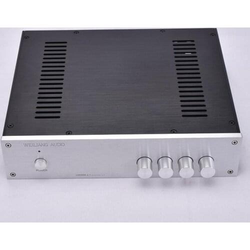 BZ3207A silver full Aluminum Preamplifier enclosure/amplifier chassis AMP box 320mm*70mm*248mm