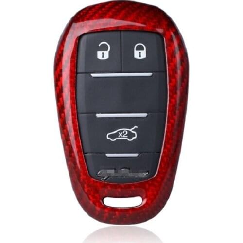 Carbon Fiber Car Remote Key Case Key Cover for Alfa Romeo mito 159 147 Giulia Stelvio 3 Button Accessories