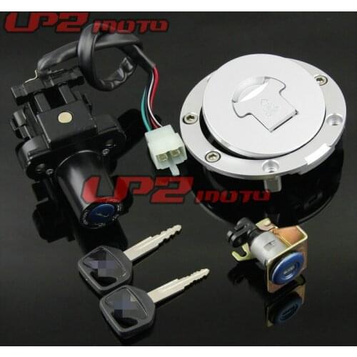 For Honda CBR600 03-06 CBR600 F4 01-06 year all car lock full vehicle lock ignition Switch Lock Key Gas Tank Cap Cover