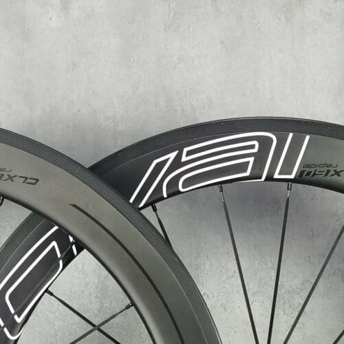 700C 60mm depth Road carbon wheelset clincher/tubular U-shape rim UD matte customize ROV AL CLX60 logo novatec/powerway hub