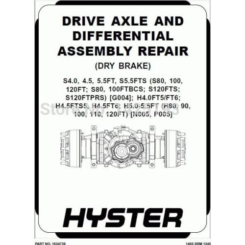 Hyster Class 5 Internal Combustion Engine Trucks - Pneumatic Tire Repair Manuals 2013 (HTML+PDF)