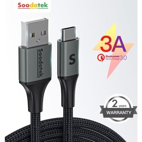 USB Type C Cable 3A Fast Charger Cable USB-C Data Cable for Xiaomi redmi Mi8 Samsung S10 S9 Type-C USB Charging Cable Cord